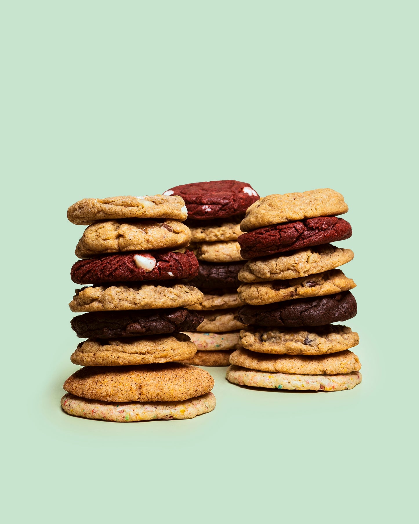 A stacked image of Fat Butter Cookie's Variety Pack.